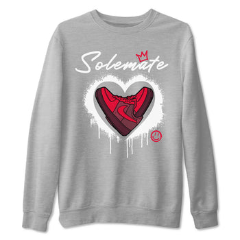 Solemate Valentine's Day sneaker match tees to Air Force 1 Layers Of Love street fashion brand for shirts to match Jordans SNRT Sneaker Tees Air Force 1 Layers Of Love unisex t-shirt Heather Grey 2 unisex shirt