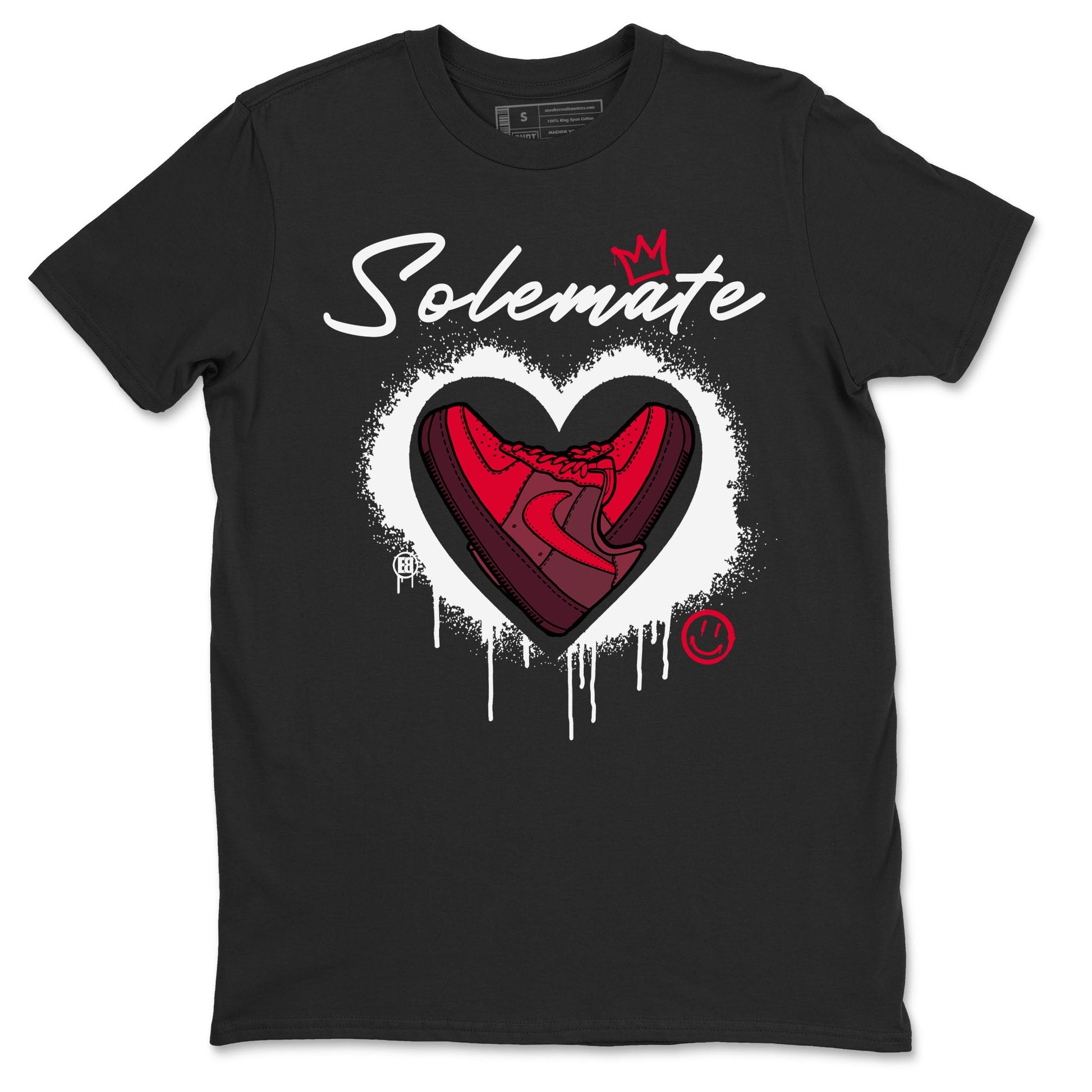 Solemate Valentine's Day sneaker match tees to Air Force 1 Layers Of Love street fashion brand for shirts to match Jordans SNRT Sneaker Tees Air Force 1 Layers Of Love unisex t-shirt Black 2 unisex shirt