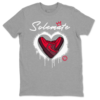 Solemate Valentine's Day sneaker match tees to Air Force 1 Layers Of Love street fashion brand for shirts to match Jordans SNRT Sneaker Tees Air Force 1 Layers Of Love unisex t-shirt Heather Grey 2 unisex shirt