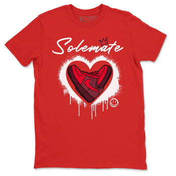 Solemate Valentine's Day sneaker match tees to Air Force 1 Layers Of Love street fashion brand for shirts to match Jordans SNRT Sneaker Tees Air Force 1 Layers Of Love unisex t-shirt Red 2 unisex shirt