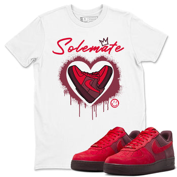 Solemate Valentine's Day sneaker match tees to Air Force 1 Layers Of Love street fashion brand for shirts to match Jordans SNRT Sneaker Tees Air Force 1 Layers Of Love unisex t-shirt White 1 unisex shirt
