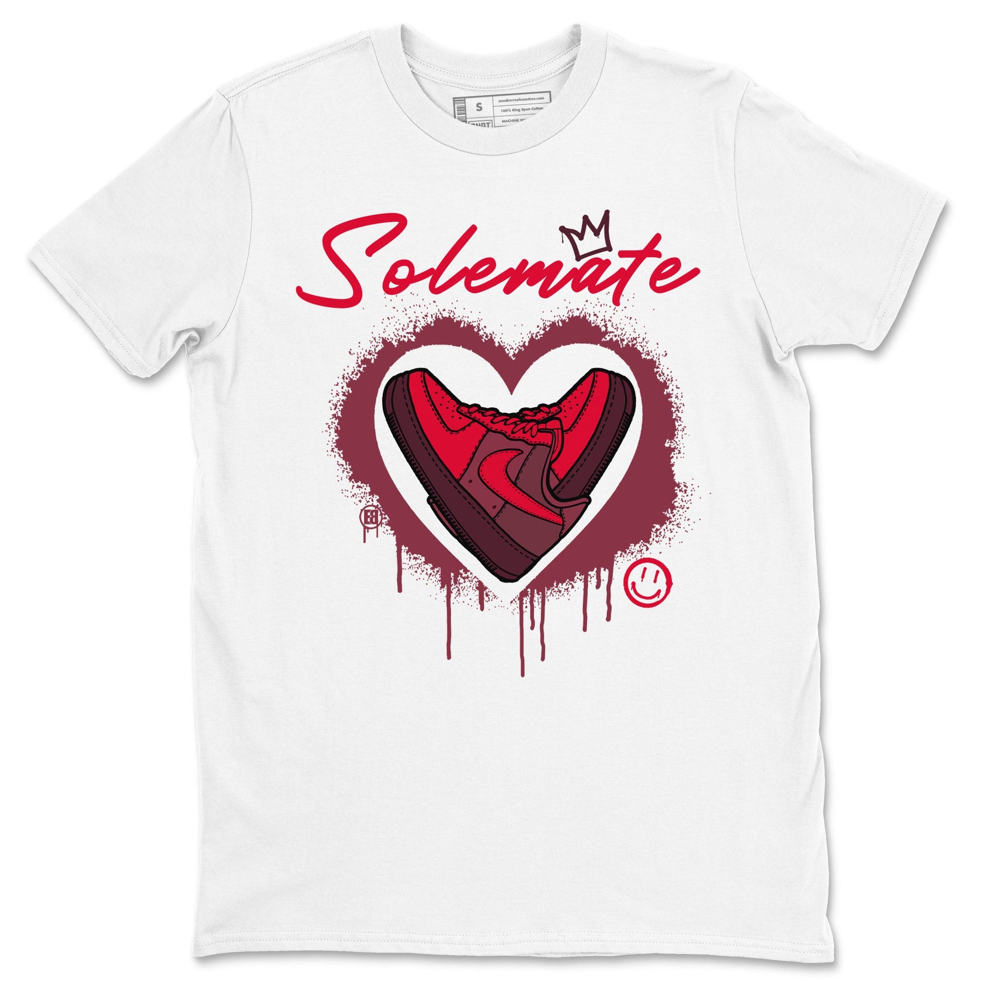 Solemate Valentine's Day sneaker match tees to Air Force 1 Layers Of Love street fashion brand for shirts to match Jordans SNRT Sneaker Tees Air Force 1 Layers Of Love unisex t-shirt White 2 unisex shirt