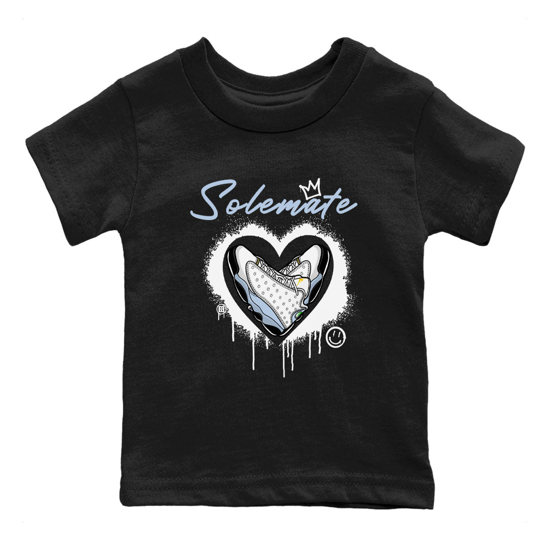 13s Blue Grey shirt to match jordans Solemate sneaker tees Air Jordan 13 Retro Blue Grey SNRT sneaker release tees baby toddler Black 2 cotton Shirt