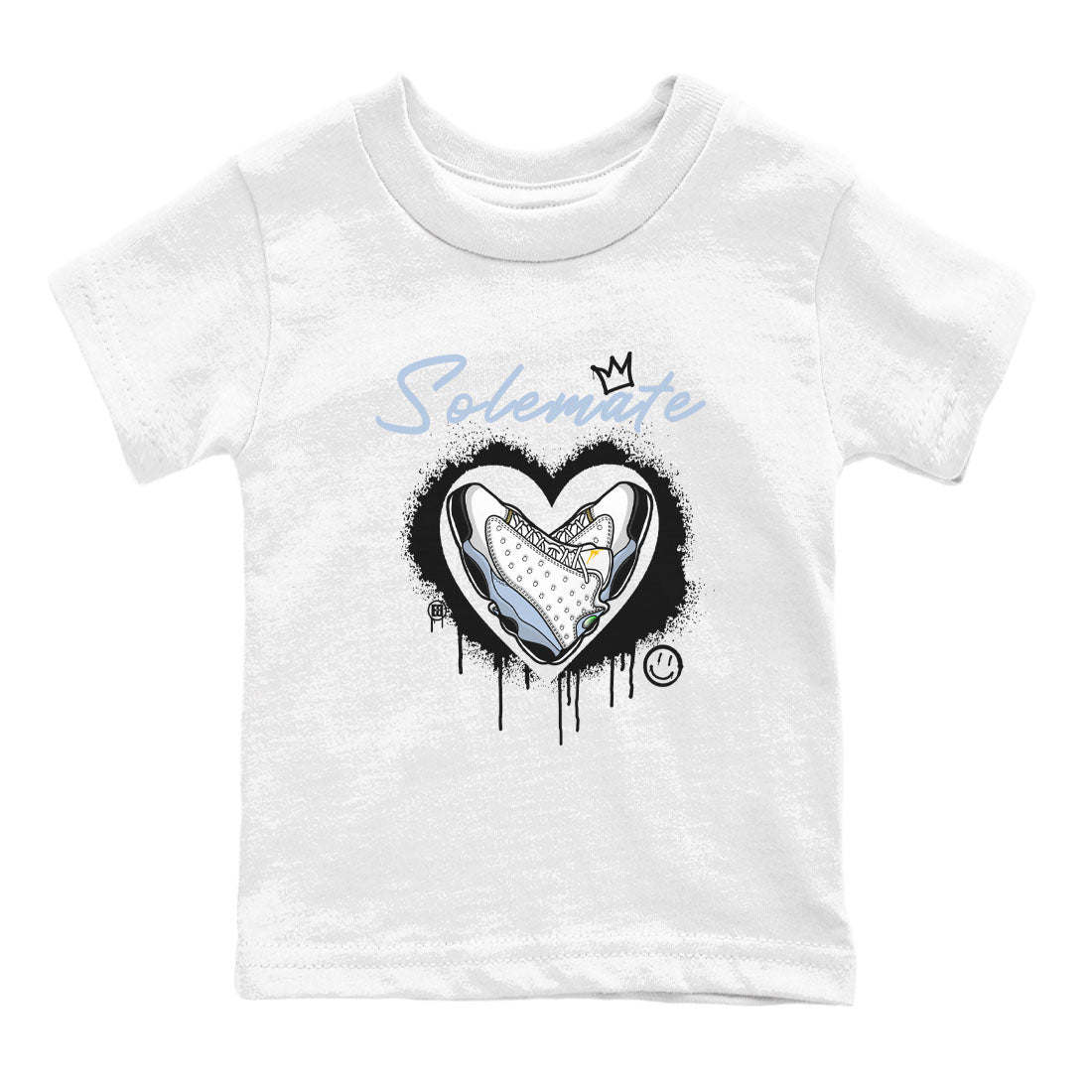 13s Blue Grey shirt to match jordans Solemate sneaker tees Air Jordan 13 Retro Blue Grey SNRT sneaker release tees baby toddler White 2 cotton Shirt
