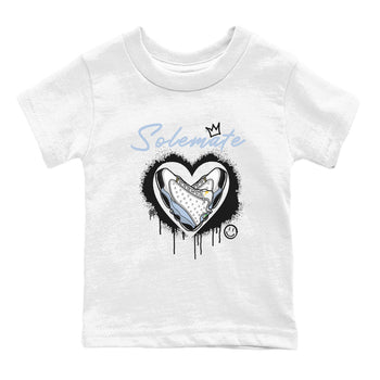 13s Blue Grey shirt to match jordans Solemate sneaker tees Air Jordan 13 Retro Blue Grey SNRT sneaker release tees baby toddler White 2 cotton Shirt