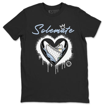 13s Blue Grey shirt to match jordans Solemate sneaker tees Air Jordan 13 Retro Blue Grey SNRT Sneaker Release Tees unisex cotton Black 2 crew neck shirt
