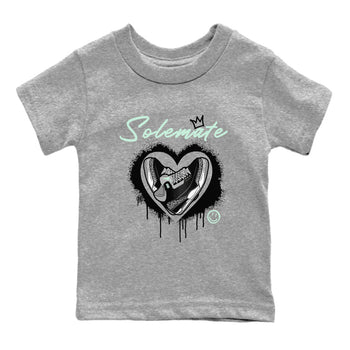 3s Green Glow shirt to match jordans Solemate sneaker tees Air Jordan 3 Retro Green Glow SNRT sneaker release tees baby toddler Heather Grey 2 cotton Shirt