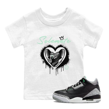 3s Green Glow shirt to match jordans Solemate sneaker tees Air Jordan 3 Retro Green Glow SNRT sneaker release tees baby toddler White 1 cotton Shirt