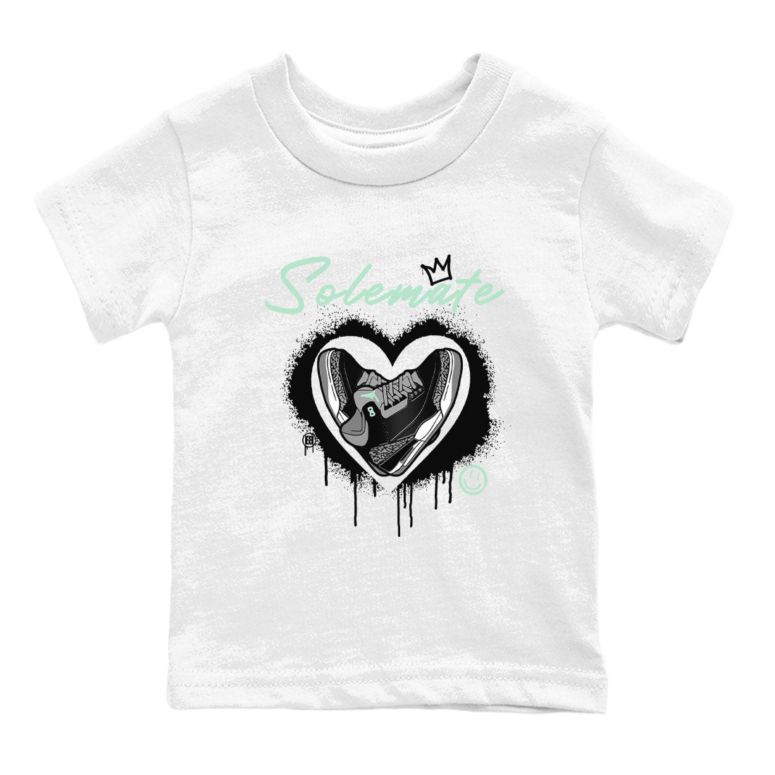 3s Green Glow shirt to match jordans Solemate sneaker tees Air Jordan 3 Retro Green Glow SNRT sneaker release tees baby toddler White 2 cotton Shirt