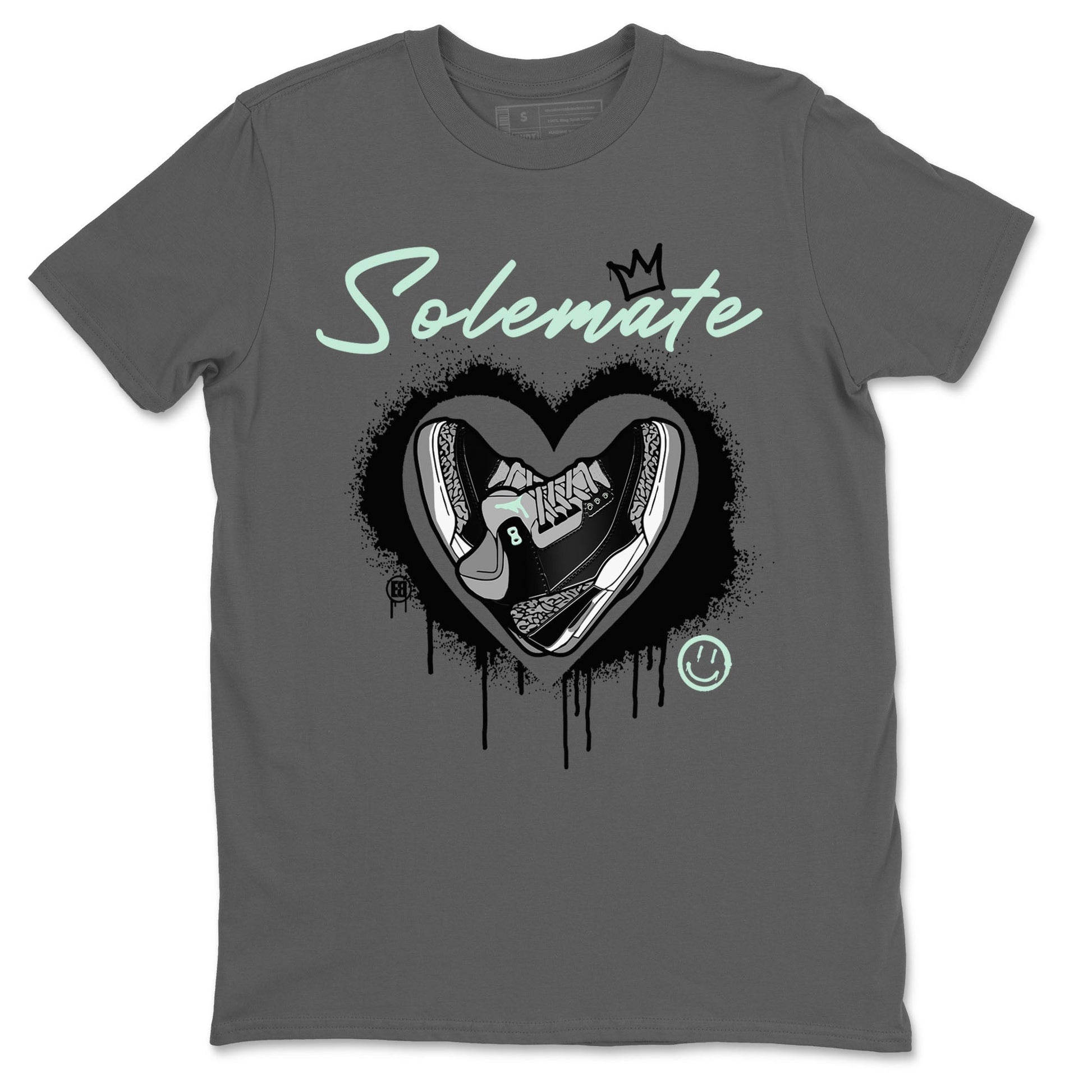 3s Green Glow shirt to match jordans Solemate sneaker tees Air Jordan 3 Retro Green Glow SNRT Sneaker Release Tees unisex cotton Cool Grey 2 crew neck shirt