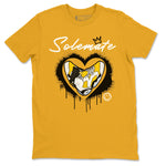 Solemate sneaker match tees to 6s Yellow Ochre street fashion brand for shirts to match Jordans SNRT Sneaker Tees Air Jordan 6 Yellow Ochre unisex t-shirt Gold 2 unisex shirt