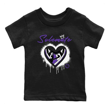 Solemate sneaker match tees to Court Purple Dunks street fashion brand for shirts to match Jordans SNRT Sneaker Tees Dunk Low Court Purple unisex t-shirt Black 2 youth shirt