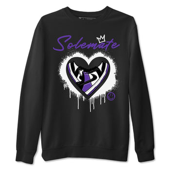 Solemate sneaker match tees to Court Purple Dunks street fashion brand for shirts to match Jordans SNRT Sneaker Tees Dunk Low Court Purple unisex t-shirt Black 2 unisex shirt