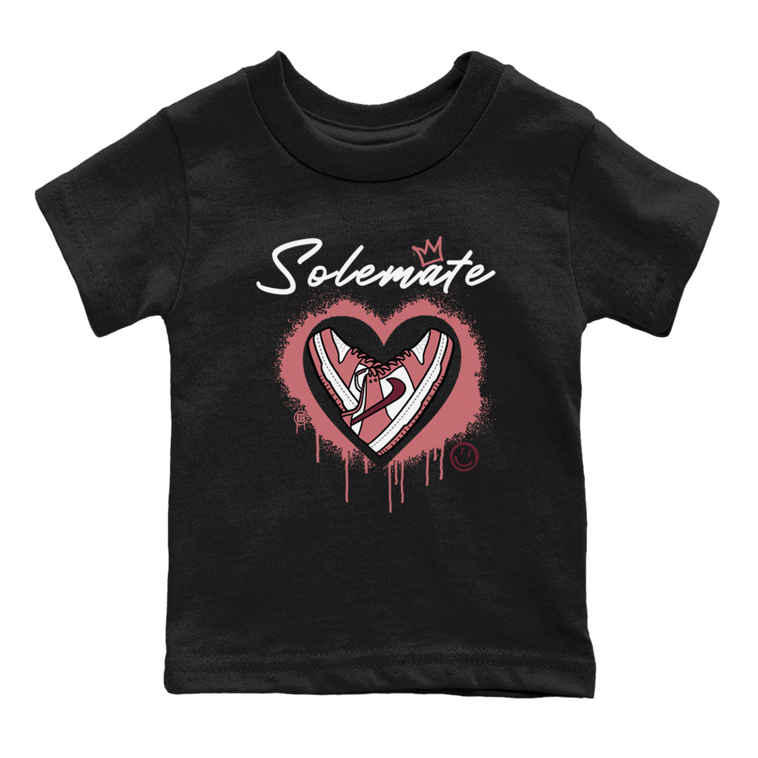 Solemate sneaker match tees to Dunk Valentine's Day street fashion brand for shirts to match Jordans SNRT Sneaker Tees Dunk Valentine's Day unisex t-shirt Black 2 youth shirt