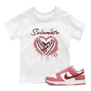 Solemate sneaker match tees to Dunk Valentine's Day street fashion brand for shirts to match Jordans SNRT Sneaker Tees Dunk Valentine's Day unisex t-shirt White 1 youth shirt