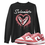 Solemate sneaker match tees to Dunk Valentine's Day street fashion brand for shirts to match Jordans SNRT Sneaker Tees Dunk Valentine's Day unisex t-shirt Black 1 unisex shirt