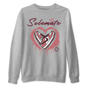 Solemate sneaker match tees to Dunk Valentine's Day street fashion brand for shirts to match Jordans SNRT Sneaker Tees Dunk Valentine's Day unisex t-shirt Heather Grey 2 unisex shirt