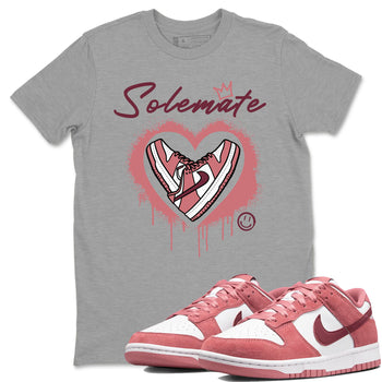 Solemate sneaker match tees to Dunk Valentine's Day street fashion brand for shirts to match Jordans SNRT Sneaker Tees Dunk Valentine's Day unisex t-shirt Heather Grey 1 unisex shirt