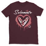 Solemate sneaker match tees to Dunk Valentine's Day street fashion brand for shirts to match Jordans SNRT Sneaker Tees Dunk Valentine's Day unisex t-shirt Maroon 2 unisex shirt