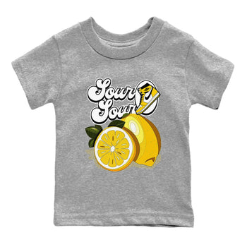1s Yellow Ochre shirt to match jordans Sour And Sour sneaker tees streetwear brand Air Jordan 1 High OG Yellow Ochre SNRT sneaker release tees baby toddler Heather Grey 2 cotton Shirt
