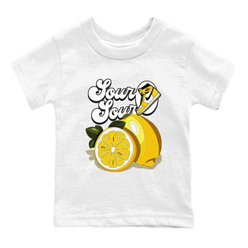1s Yellow Ochre shirt to match jordans Sour And Sour sneaker tees streetwear brand Air Jordan 1 High OG Yellow Ochre SNRT sneaker release tees baby toddler White 2 cotton Shirt