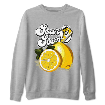 1s Yellow Ochre shirt to match jordans Sour And Sour sneaker tees streetwear brand Air Jordan 1 High OG Yellow Ochre SNRT Sneaker Release Tees unisex cotton Heather Grey 2 crew neck shirt