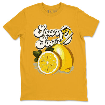 1s Yellow Ochre shirt to match jordans Sour And Sour sneaker tees streetwear brand Air Jordan 1 High OG Yellow Ochre SNRT Sneaker Release Tees unisex cotton Gold 2 crew neck shirt