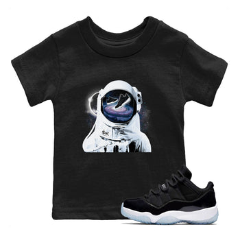 Air Jordan 11 Retro Space shirt to match jordans Space Discovery sneaker tees Air Jordan 11 Black/Varsity Royal SNRT Sneaker Tees Sneaker Matching Cotton Shirt baby toddler Black 1 cotton Shirt