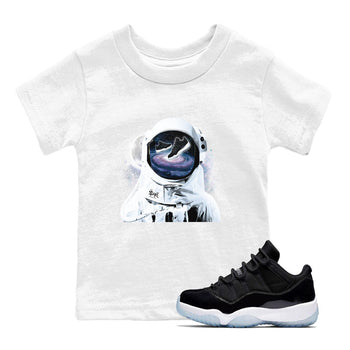 Air Jordan 11 Retro Space shirt to match jordans Space Discovery sneaker tees Air Jordan 11 Black/Varsity Royal SNRT Sneaker Tees Sneaker Matching Cotton Shirt baby toddler White 1 cotton Shirt