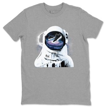 Air Jordan 11 Retro Space shirt to match jordans Space Discovery sneaker tees Air Jordan 11 Black/Varsity Royal SNRT Sneaker Tees Sneaker Matching Cotton Shirt unisex cotton Heather Grey 2 crew neck shirt
