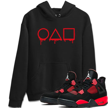 Jordan 4 Red Thunder unique Halloween sneaker tee Squid game Sneaker Tees Jordan 4 Red Thunder Sneaker Release Tees Unisex Shirts
