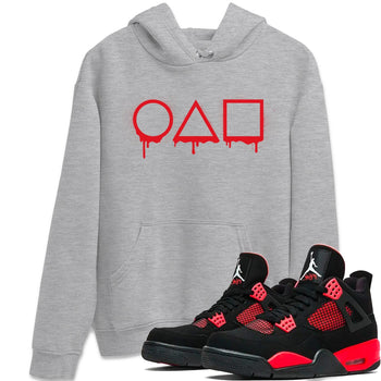 Jordan 4 Red Thunder unique Halloween sneaker tee Squid game Sneaker Tees Jordan 4 Red Thunder Sneaker Release Tees Unisex Shirts