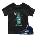 Air Jordan 5 Georgetown shirt to match jordans Statue Of Liberty sneaker tees AJ5 Georgetown SNRT Sneaker Release Tees Baby Toddler Black 1 T-Shirt