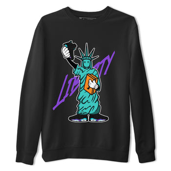 Air Jordan 6 Aqua shirt to match jordans Statue Of Liberty sneaker tees AJ6 Aqua SNRT Sneaker Release Tees Unisex Black 2 T-Shirt