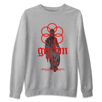 Air Jordan 6 Toro Bravo Sneaker Match Tees Statue Woman Sneaker Tees 3D Graphic Design Shirts AJ6 Toro Bravo Sneaker Release Tees Unisex Shirts Heather Grey 2