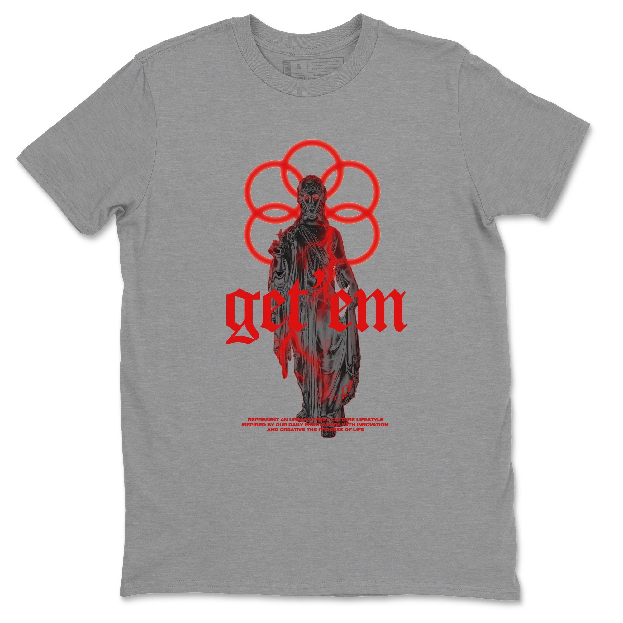 Air Jordan 6 Toro Bravo Sneaker Match Tees Statue Woman Sneaker Tees 3D Graphic Design Shirts AJ6 Toro Bravo Sneaker Release Tees Unisex Shirts Heather Grey 2