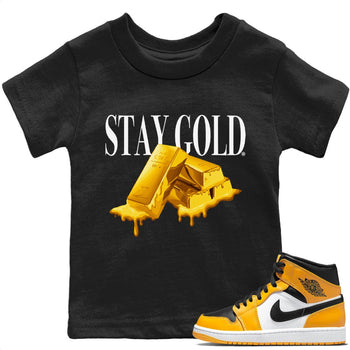 Jordan 1 Taxi Sneaker Match Tees Stay Gold Sneaker Tees Jordan 1 Taxi Sneaker Release Tees Kids Shirts