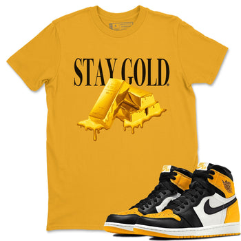 Jordan 1 Taxi Sneaker Match Tees Stay Gold Sneaker Tees Jordan 1 Taxi Sneaker Release Tees Unisex Shirts