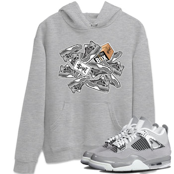 Air Jordan 4 Retro Frozen Moments shirt to match jordans Sticker Pack sneaker tees AJ4 Frozen Moments SNRT Sneaker Release Tees Unisex Heather Grey 1 T-Shirt