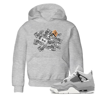 Air Jordan 4 Retro Frozen Moments shirt to match jordans Sticker Pack sneaker tees AJ4 Frozen Moments SNRT Sneaker Release Tees Baby Toddler Heather Grey 1 T-Shirt