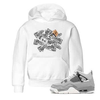 Air Jordan 4 Retro Frozen Moments shirt to match jordans Sticker Pack sneaker tees AJ4 Frozen Moments SNRT Sneaker Release Tees Baby Toddler White 1 T-Shirt
