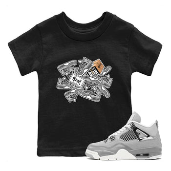 Air Jordan 4 Retro Frozen Moments shirt to match jordans Sticker Pack sneaker tees AJ4 Frozen Moments SNRT Sneaker Release Tees Baby Toddler Black 1 T-Shirt