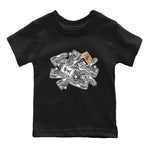 Air Jordan 4 Retro Frozen Moments shirt to match jordans Sticker Pack sneaker tees AJ4 Frozen Moments SNRT Sneaker Release Tees Baby Toddler Black 2 T-Shirt