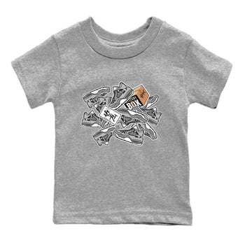 Air Jordan 4 Retro Frozen Moments shirt to match jordans Sticker Pack sneaker tees AJ4 Frozen Moments SNRT Sneaker Release Tees Baby Toddler Heather Grey 2 T-Shirt