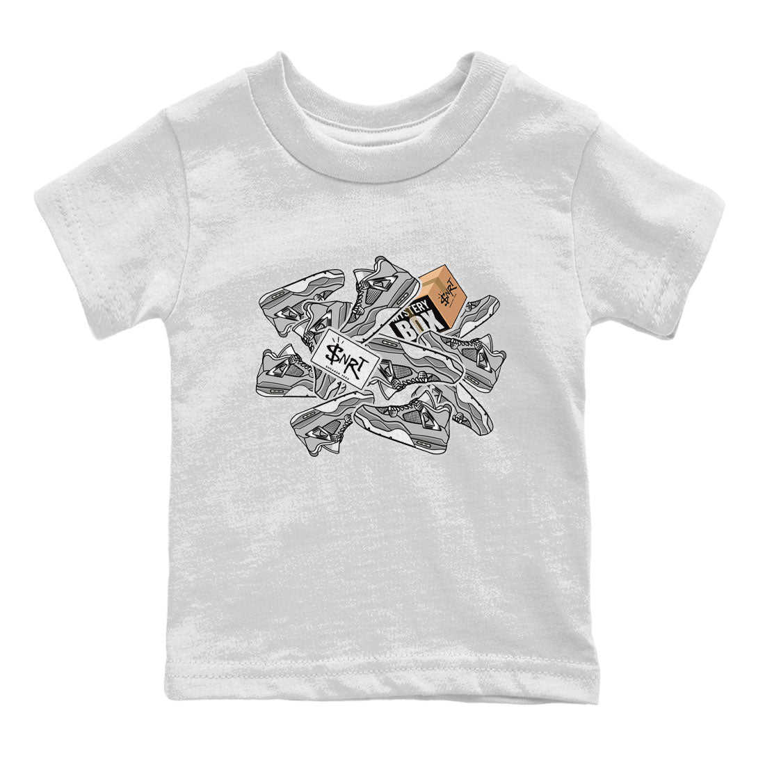 Air Jordan 4 Retro Frozen Moments shirt to match jordans Sticker Pack sneaker tees AJ4 Frozen Moments SNRT Sneaker Release Tees Baby Toddler White 2 T-Shirt