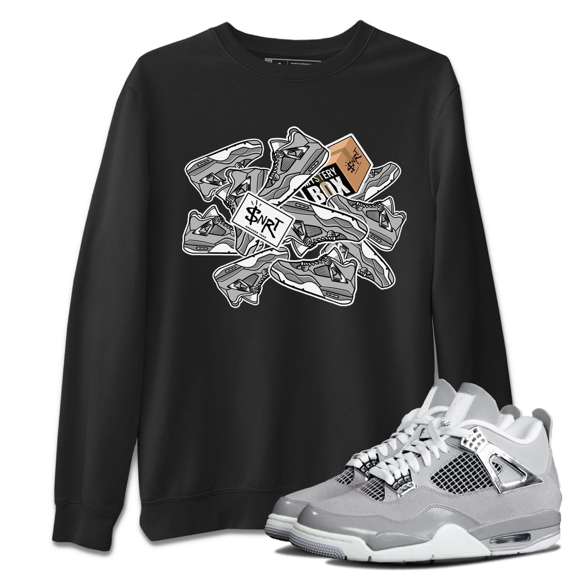 Air Jordan 4 Retro Frozen Moments shirt to match jordans Sticker Pack sneaker tees AJ4 Frozen Moments SNRT Sneaker Release Tees Unisex Black 1 T-Shirt
