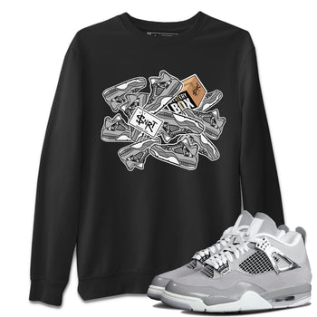 Air Jordan 4 Retro Frozen Moments shirt to match jordans Sticker Pack sneaker tees AJ4 Frozen Moments SNRT Sneaker Release Tees Unisex Black 1 T-Shirt