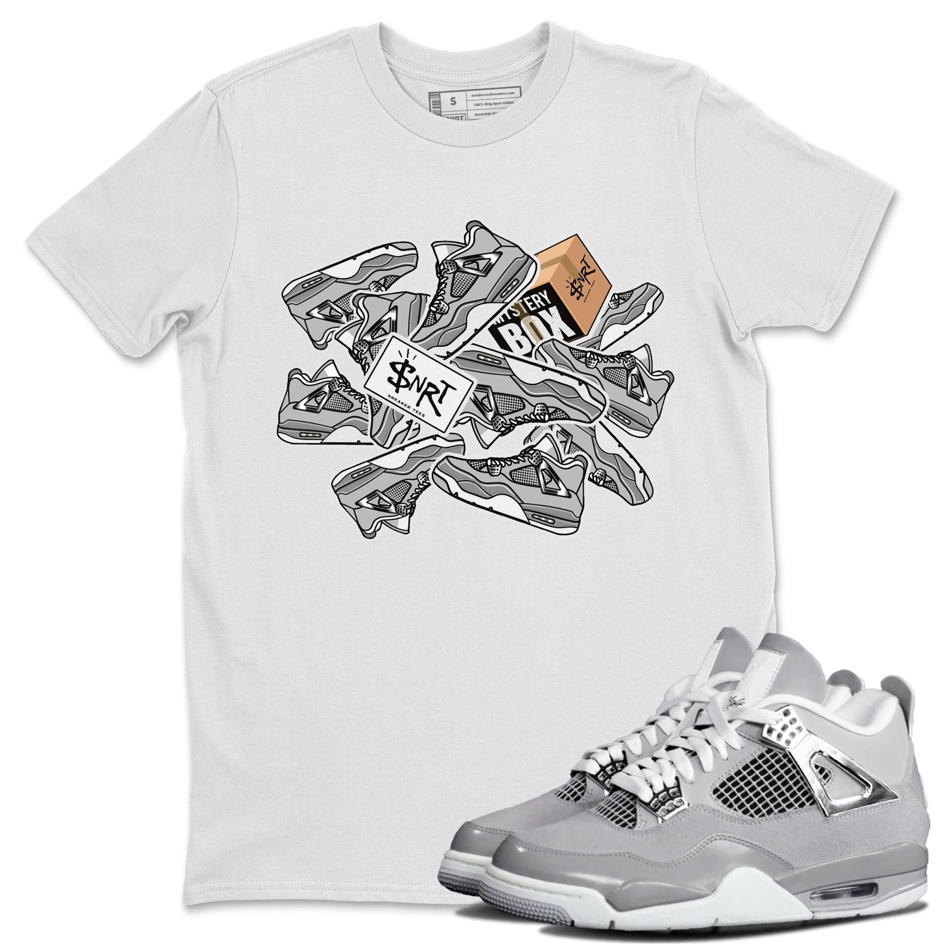 Air Jordan 4 Retro Frozen Moments shirt to match jordans Sticker Pack sneaker tees AJ4 Frozen Moments SNRT Sneaker Release Tees Unisex White 1 T-Shirt