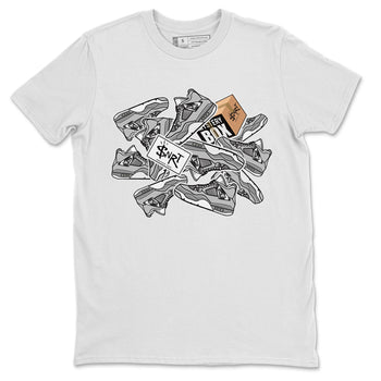 Air Jordan 4 Retro Frozen Moments shirt to match jordans Sticker Pack sneaker tees AJ4 Frozen Moments SNRT Sneaker Release Tees Unisex White 2 T-Shirt