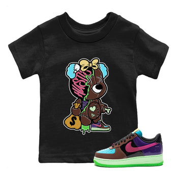 Air Force 1 Undefeated Fauna Brown unique Halloween sneaker tee Stitched Hustle Bear Sneaker Tees Air Force 1 Undefeated Fauna Brown Sneaker Release Tees Kids Shirts